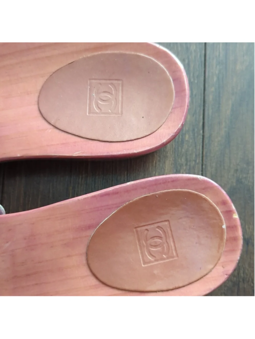 CHANEL Vintage Interlocking CC Logo Clogs